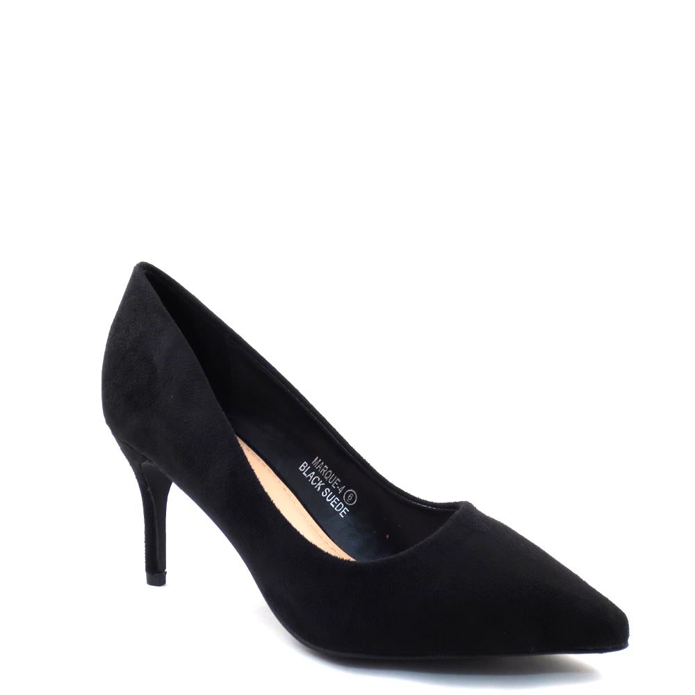Love Mark Classic Closed Pointy Toe Pump Heels - Marque