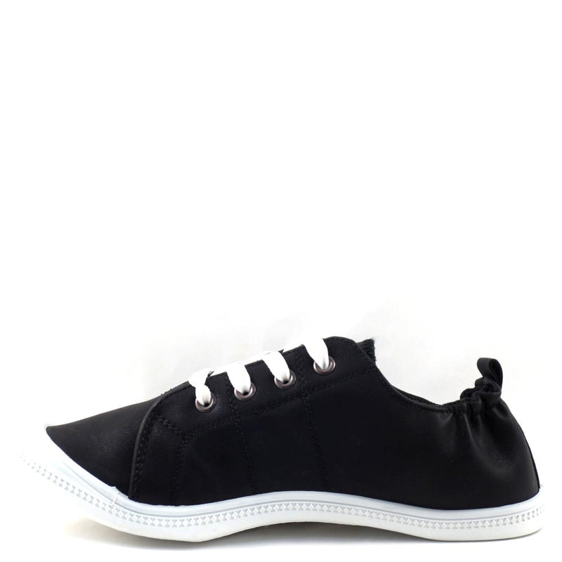 Pierre Dumas Round Toe Stretchy Upper Lace Up Sneakers - 81473
