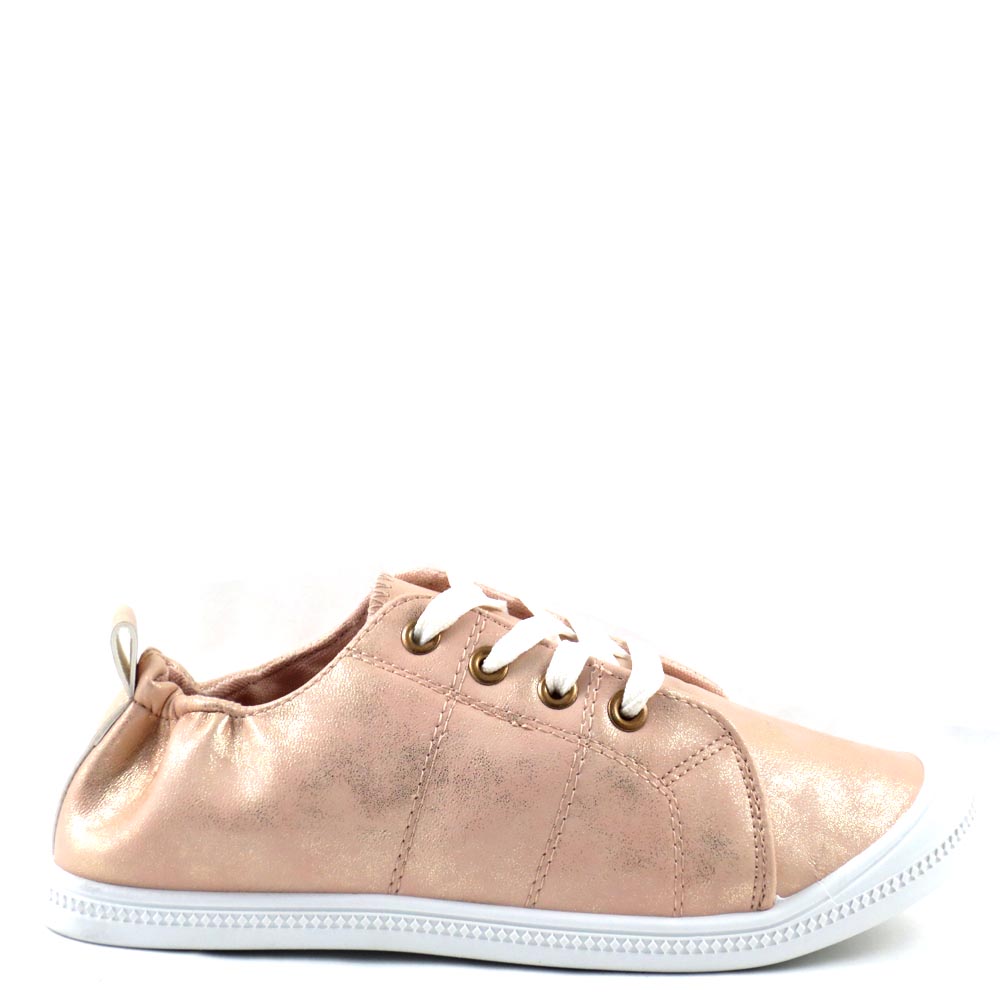 Pierre Dumas Round Toe Stretchy Upper Lace Up Sneakers - 81473