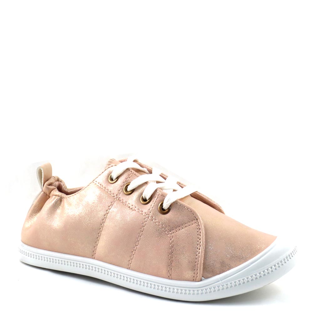 Pierre Dumas Round Toe Stretchy Upper Lace Up Sneakers - 81473