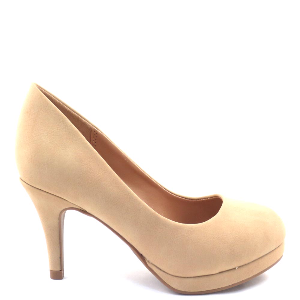 City Classified Classic Rounded Toe Platform Heel - Andi