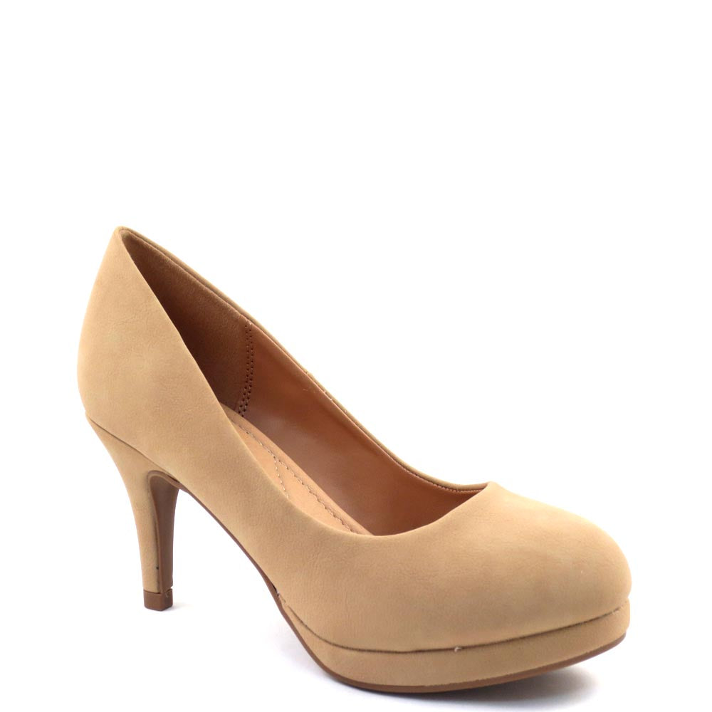 City Classified Classic Rounded Toe Platform Heel - Andi