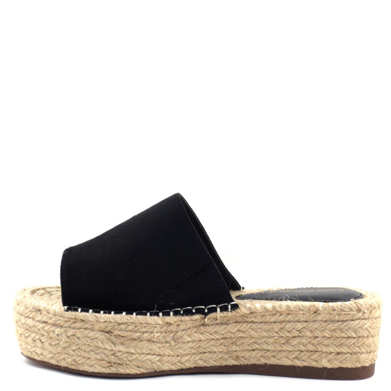 Shoe Republic LA Smooth Faux Suede Upper Espadrille Wedge Sandals - Anitta