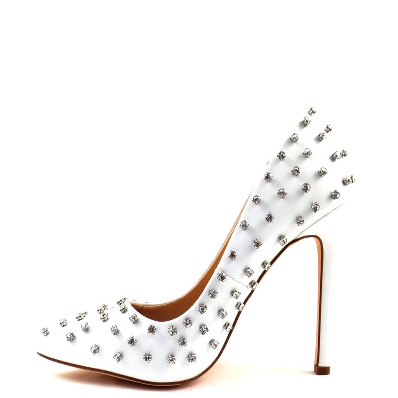 Olivia Jaymes Diamond Encrusted Closed Toe Heels - Bumble