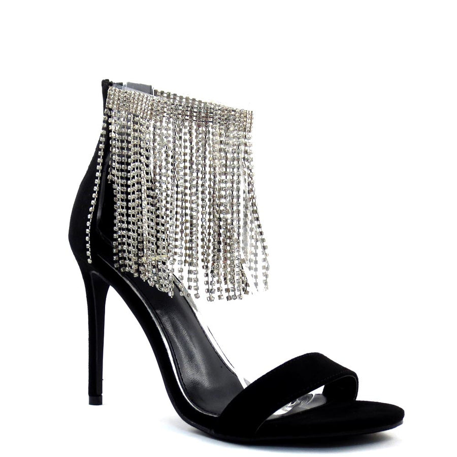 Windsor Modern Rhinestone Strap Pumps | Hamilton Place