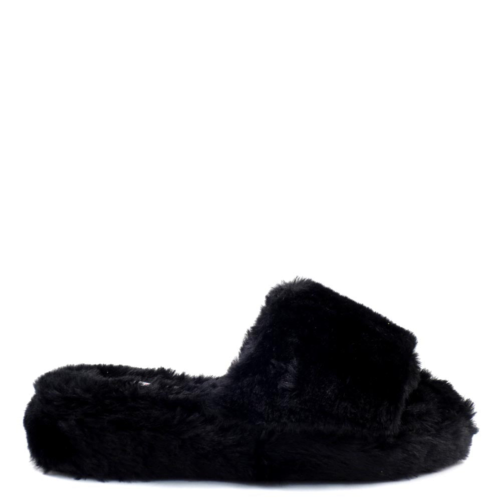 Little Girls Qupid Too Furry Platform Sandals - Madiee