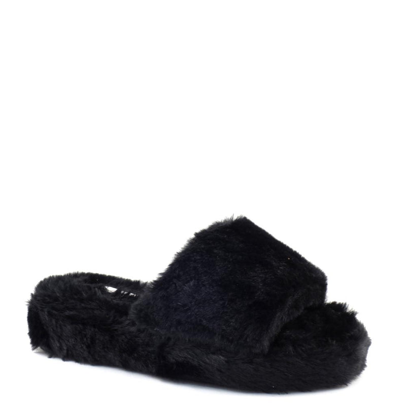 Little Girls Qupid Too Furry Platform Sandals - Madiee