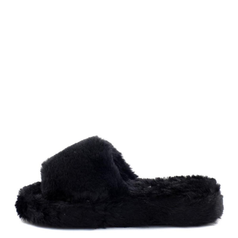 Little Girls Qupid Too Furry Platform Sandals - Madiee