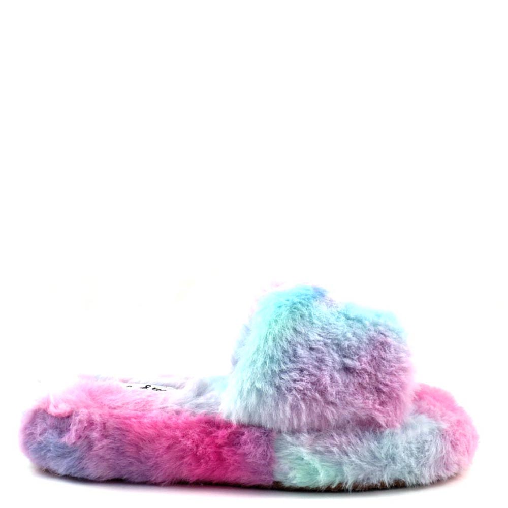 Little Girls Qupid Too Furry Platform Sandals - Madiee