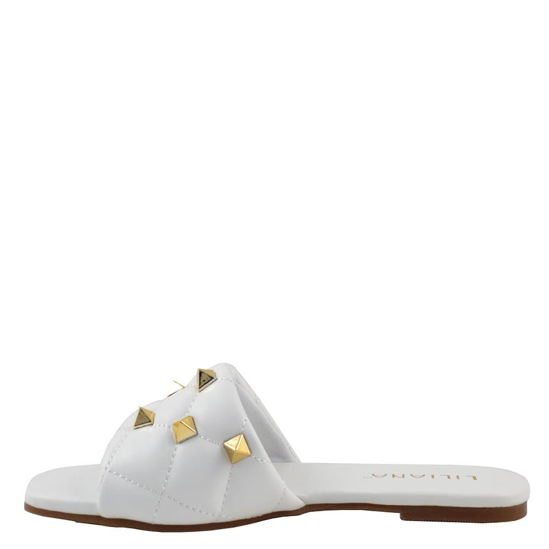 Liliana Valentino Inspired Studded Flat Sandals - Mira