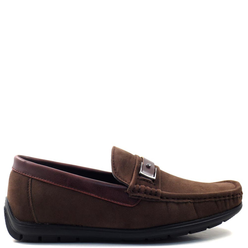 Slip On Driver Moccasins with Leather Bit Strap - SED8035