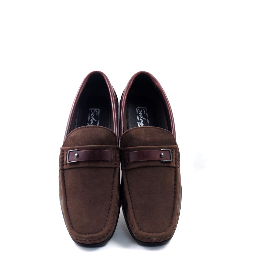 Slip On Driver Moccasins with Leather Bit Strap - SED8035