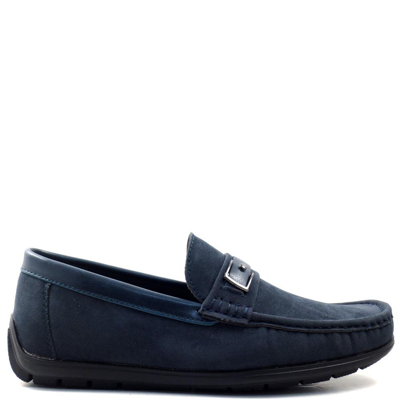 Slip On Driver Moccasins with Leather Bit Strap - SED8035