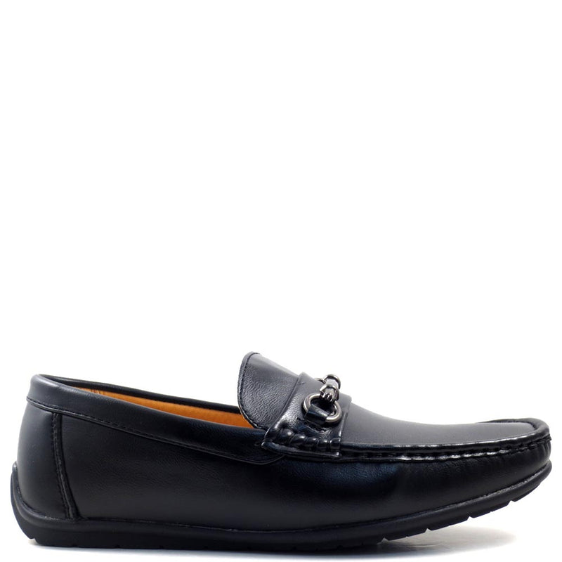 Slip On Driver Moccasins with Metal Buckle Strap - SED8039
