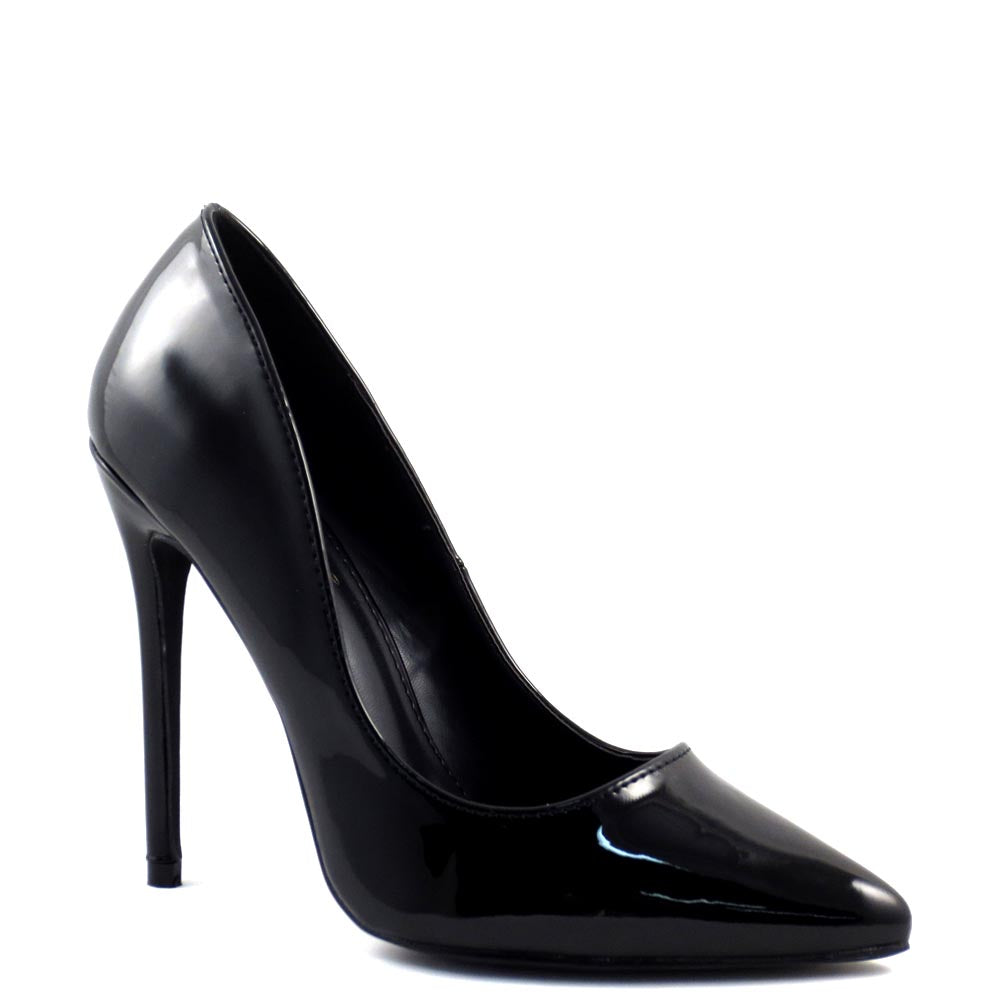 Elegant Classic Pointy Closed Toe Patent Stiletto Heels - Sofinie