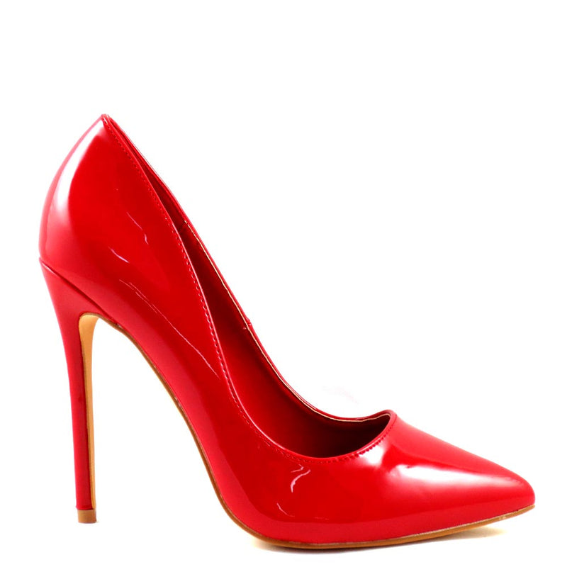 Elegant Classic Pointy Closed Toe Patent Stiletto Heels - Sofinie