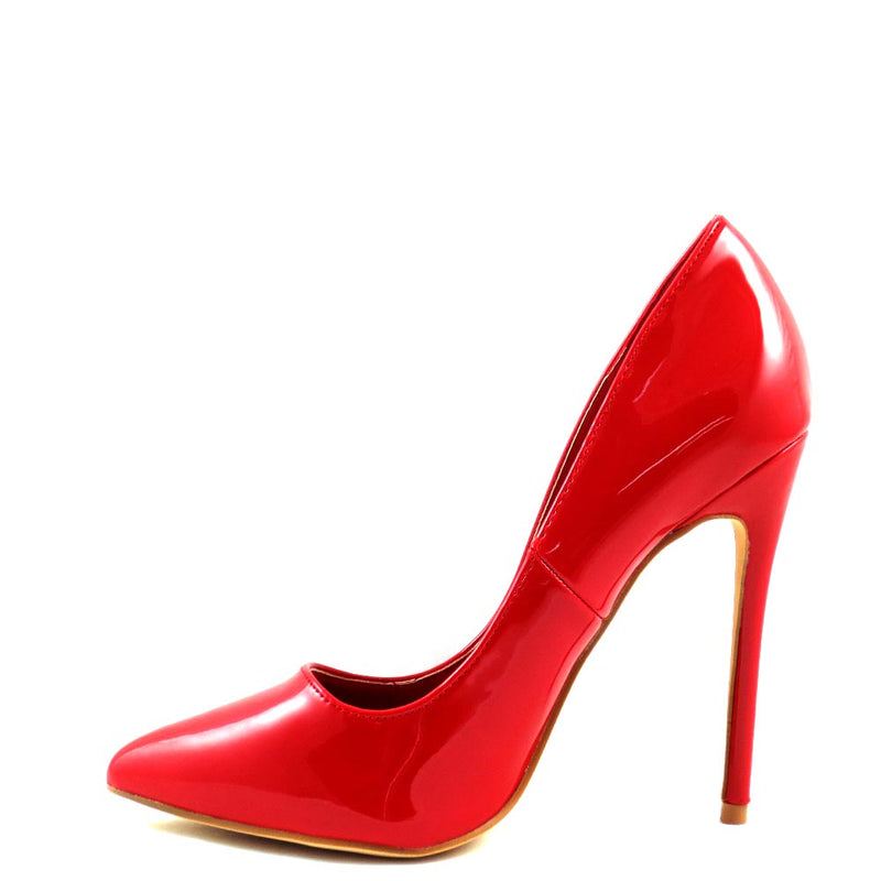 Elegant Classic Pointy Closed Toe Patent Stiletto Heels - Sofinie