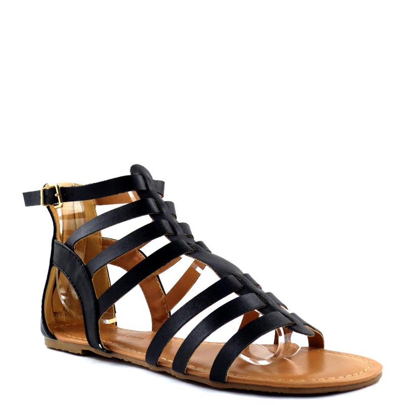 Wild Diva Lounge Strappy Gladiator Sandals - Tanaya