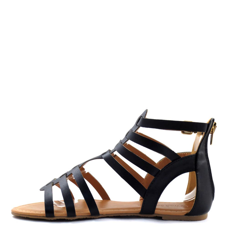 Wild Diva Lounge Strappy Gladiator Sandals - Tanaya