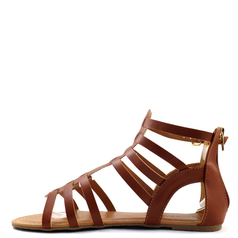 Wild Diva Lounge Strappy Gladiator Sandals - Tanaya