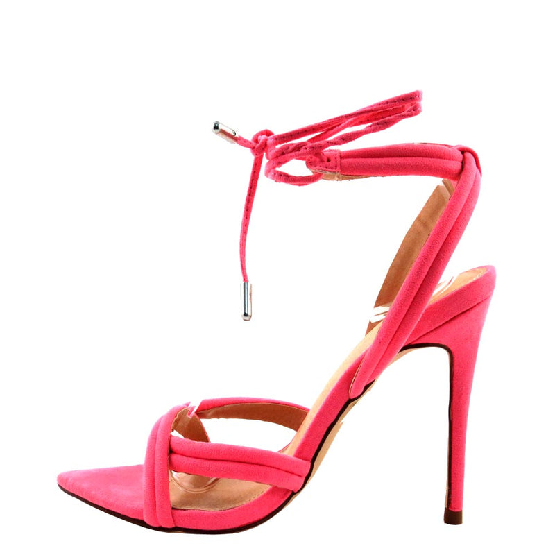 Olivia Jaymes Open Toe Sling Back Toe Ring Short Heels - Yukon